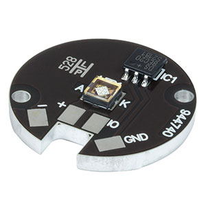 M405D2 - 405 nm, 1500 mW (Min) LED on Metal-Core PCB, 1400 mA