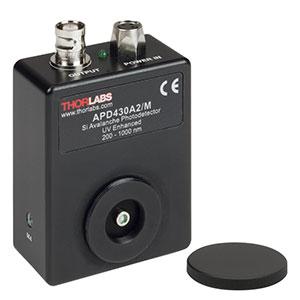 APD430A/M - Si Variable-Gain Avalanche Detector, Temperature Compensated, 400 - 1000 nm, DC - 400 MHz, M4 Taps