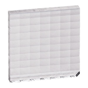 MLA11 - 10.0 mm x 9.8 mm PMMA Microlens Array, AR Coated: 420 - 700 nm, EFL = 4.7 mm