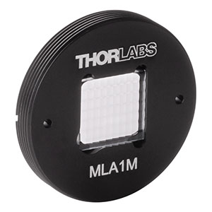 MLA1M - Ø1in Mounted PMMA Microlens Array, Uncoated, EFL = 4.7 mm