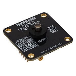 PDAPC11 - Black Si Fixed Gain Detector on PCB, 240 to 1170 nm, 21 MHz BW, 1.0 mm²