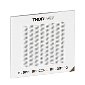 R2L2S3P3 - Grid Distortion Target, 1.5in x 1.5in, 500 µm Grid Spacing