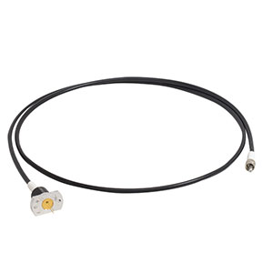 EP590S10 - 590 nm, 18 mW (Min) Pigtailed LED, 600 mA, Ø1000 µm MM Fiber, SMA