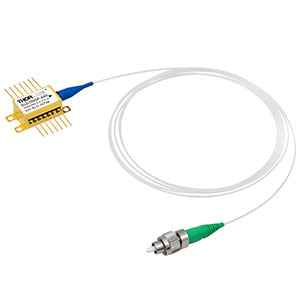 SLD1050P-A60 - 60 mW SLD, CWL = 1050 nm, 70 nm 3 dB BW, Butterfly Pkg., PM Fiber, FC/APC