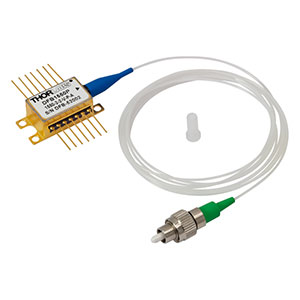 DFB1550P - 1555 nm, 100 mW (Min), Butterfly DFB Laser, PM Fiber, FC/APC, Internal Isolator