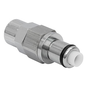QVF9B - Metal 3/8in OD, 1/4in ID Valved In-Line Coupling Insert