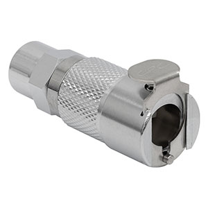 QVM9B - Metal 3/8in OD, 1/4in ID Valved In-Line Coupling Body