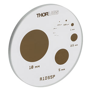 R1DS5P - Positive Circle Pixel Calibration Target, Ø1in