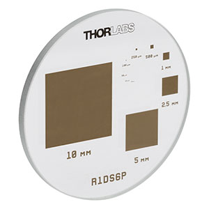 R1DS6P - Positive Square Pixel Calibration Target, Ø1in