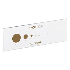 R1L3S31P - Positive Circle Pixel Calibration Target, 3in x 1in