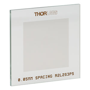 R2L2S3P5 - Positive Grid Distortion Target, 1.5in x 1.5in, 50 µm Grid Spacing