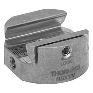 RSX1/M - Ø25 mm Post Base with X-Axis Female Dovetail, M4 Counterbore