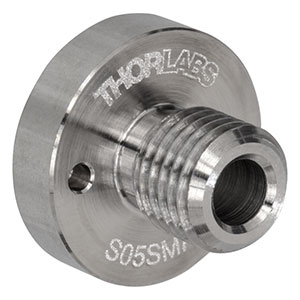 S05SMAV - Vacuum-Compatible Ø1/2in SMA Fiber Adapter Plate Without Threads
