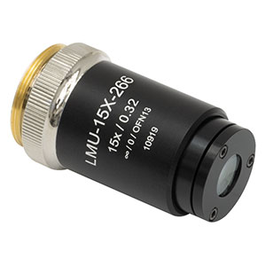 LMU-15X-266 - MicroSpot Focusing Objective, 15X, 248 - 287 nm, NA = 0.32