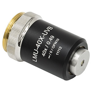 LMU-40X-UVB - MicroSpot Focusing Objective, 40X, 240 - 360 nm, NA = 0.49