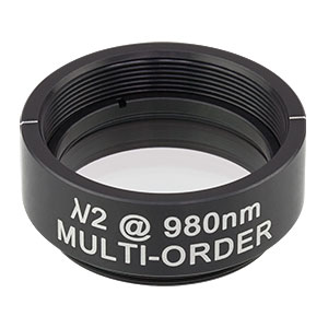 WPMH10M-980 - Ø1in Multi-Order Half-Wave Plate, SM1-Threaded Mount, 980 nm