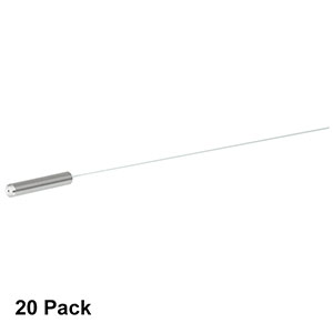 CFM22U-20 - Uncleaved Fiber Optic Cannula, Ø2.5 mm Stainless Ferrule, Ø200 µm Core, 0.22 NA, 20 Pack