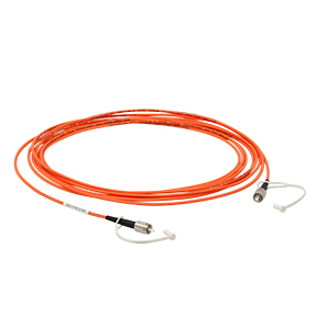 M133L02 - Ø200 µm, 0.22 NA, High OH, TECS Double-Clad, FC/PC-FC/PC Fiber Patch Cable, 2 m Long