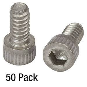 SH4S025 - 4-40 Stainless Steel Cap Screw, 1/4in Long, 50 Pack