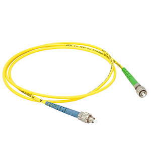 P5-405P-PCAPC-1 - Low-Insertion-Loss SM Fiber Patch Cable, 1 m, 405 - 532 nm, FC/PC to FC/APC