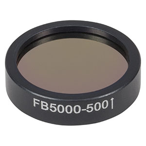 FB5000-500 - Ø1in IR Bandpass Filter, CWL = 5.00 µm, FWHM = 500 nm