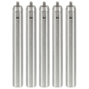 TR100/M-P5 - Ø12.7 mm Optical Post, SS, M4 Setscrew, M6 Tap, L = 100 mm, 5 Pack