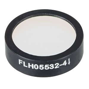 FLH05532-4 - Premium Bandpass Filter, Ø12.5 mm, CWL = 532 nm, FWHM = 4 nm