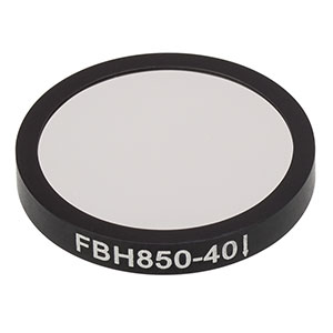 FBH850-40 - Hard-Coated Bandpass Filter, Ø25 mm, CWL = 850 nm, FWHM = 40 nm