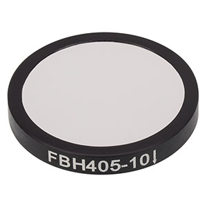 FBH405-10 - Premium Bandpass Filter, Ø25 mm, CWL = 405 nm, FWHM = 10 nm