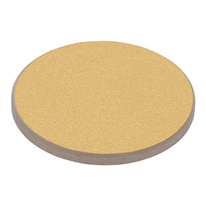 DG10-120-M01 - Ø1in Protected Gold Reflective Ground Glass Diffuser, 120 Grit