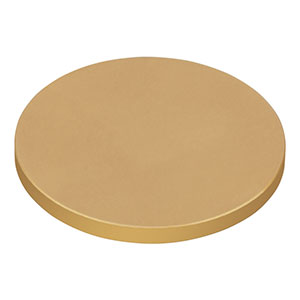 DG10-600-M01 - Ø1in Protected Gold Reflective Ground Glass Diffuser, 600 Grit