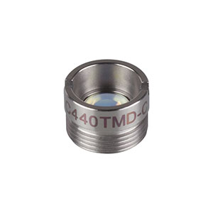 C440TMD-C - f = 2.8 mm, NA = 0.26/0.52, WD = 1.8/7.1 mm, Mounted Aspheric Lens, ARC: 1050 - 1700 nm
