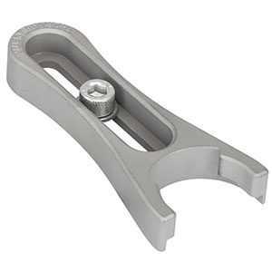 CF175C/M - Clamping Fork for Ø1.25in Pedestal Bases, 44.4 mm Counterbored Slot, M6 x 1.0 Captive Screw