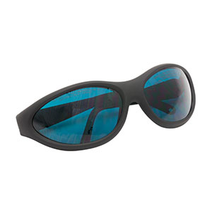 LG4B - Laser Safety Glasses, Dark Blue Lenses, 12% Visible Light Transmission, Sport Style