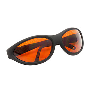 LG10B - Laser Safety Glasses, Amber Lenses, 35% Visible Light Transmission, Sport Style