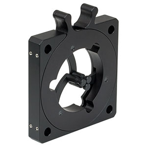 SCL60C - 60 mm Cage-Compatible Self-Centering Lens Mount, Ø0.15in (Ø3.8 mm) to Ø1.77in (Ø45.0 mm), 8-32 Tap