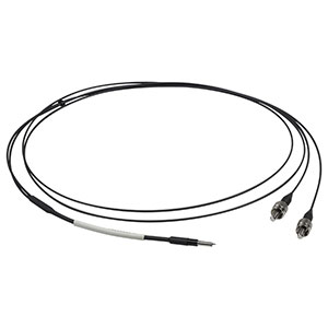 BFY32SL1 - Dual Ø200 µm Core, 700 µm Core Spacing, 0.39 NA, Patch Cable, SMA905 to Ø2.5 mm SS Ferrule, 1 m Long