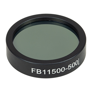 FB11500-500 - Ø1in IR Bandpass Filter, CWL = 11.5 µm, FWHM = 500 nm