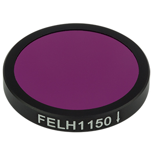 FELH1150 - Ø25.0 mm Longpass Filter, Cut-On Wavelength: 1150 nm