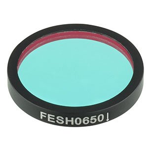 FESH0650 - Ø25.0 mm Shortpass Filter, Cut-Off Wavelength: 650 nm
