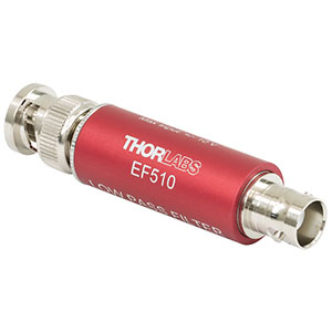 EF510 - Low-Pass Electrical Filter, ≤1.7 MHz Passband, Coaxial BNC Feedthrough