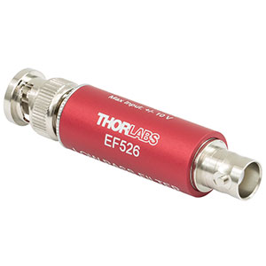 EF526 - Low-Pass Electrical Filter, ≤15 MHz Passband, Coaxial BNC Feedthrough