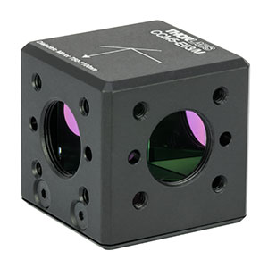 CCM5-E03/M - 16 mm Cage-Cube-Mounted Dielectric Turning Prism Mirror, 750 - 1100 nm, M4 Tap
