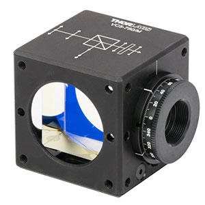 VC5-780/M - 30 mm Cage-Cube-Mounted Variable Circular Polarizer for 780 nm, M4 Tap