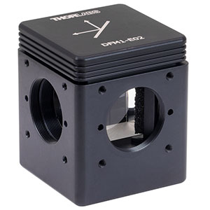 DFM1-E02 - Kinematic Beam Turning Cage Cube with Dielectric-Coated Right-Angle Prism Mirror, 400 - 750 nm, Right-Turning, 1/4in-20 Tapped Holes