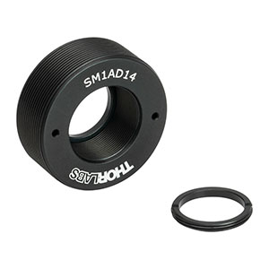 SM1AD14 - Externally SM1-Threaded Adapter for Ø14 mm Optic, 0.40in Thick