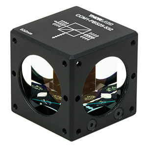 CCM1-PBS25-532 - 30 mm Cage-Cube-Mounted Polarizing Beamsplitter Cube, 532 nm, 8-32 Tap