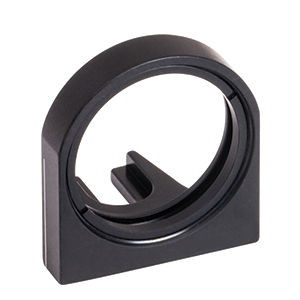 B5CT1 - Ø1in Optic Mount with SM1-Threaded Bore for 30 mm Cage Cube, Mounts Optics up to 3.4 mm Thick