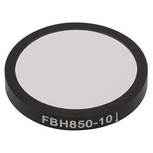 FBH850-10 - Premium Bandpass Filter, Ø25 mm, CWL = 850 nm, FWHM = 10 nm
