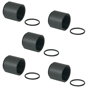 SM1L10-P5 - SM1 Lens Tube, 1.00in Thread Depth, SM1RR Retaining Ring, 5 Pack